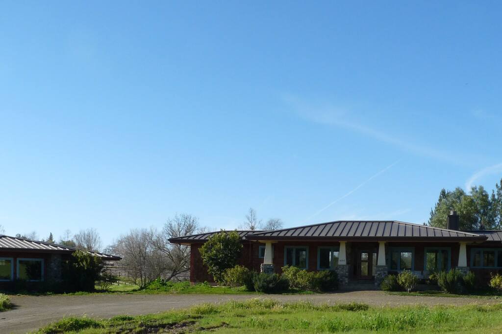 house with garage on left