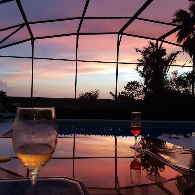Enjoy the sunset. Courtesy of our guest Esther.