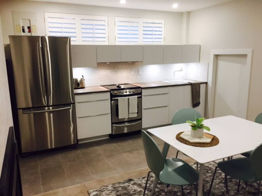 This is the kitchen in the suite