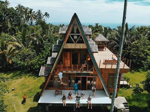 Camiguin Volcano Houses - Entire A-Frame House
