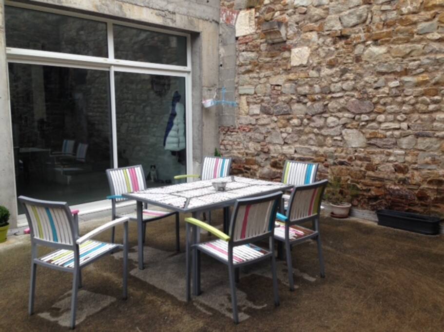Patio de 60 m² sécuirisé
