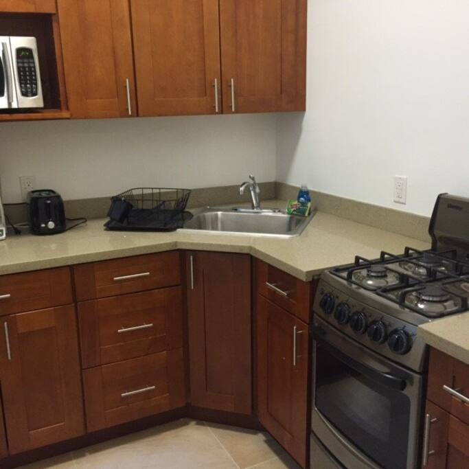 Kitchen w/ New Stove