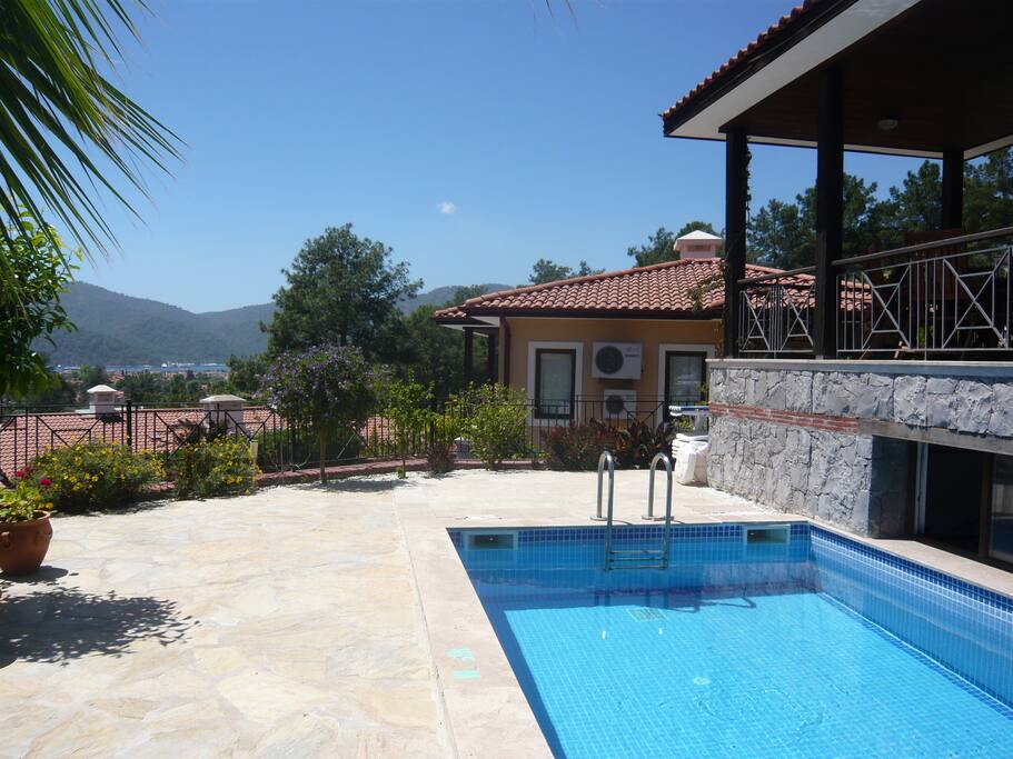 Our private pool and garden