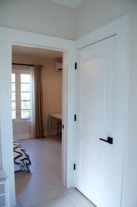 View from hallway towards bedroom
