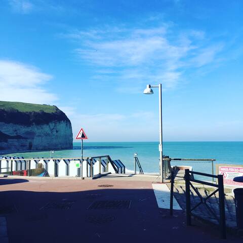 Charmant studio 20 mètres de la plage d'Yport