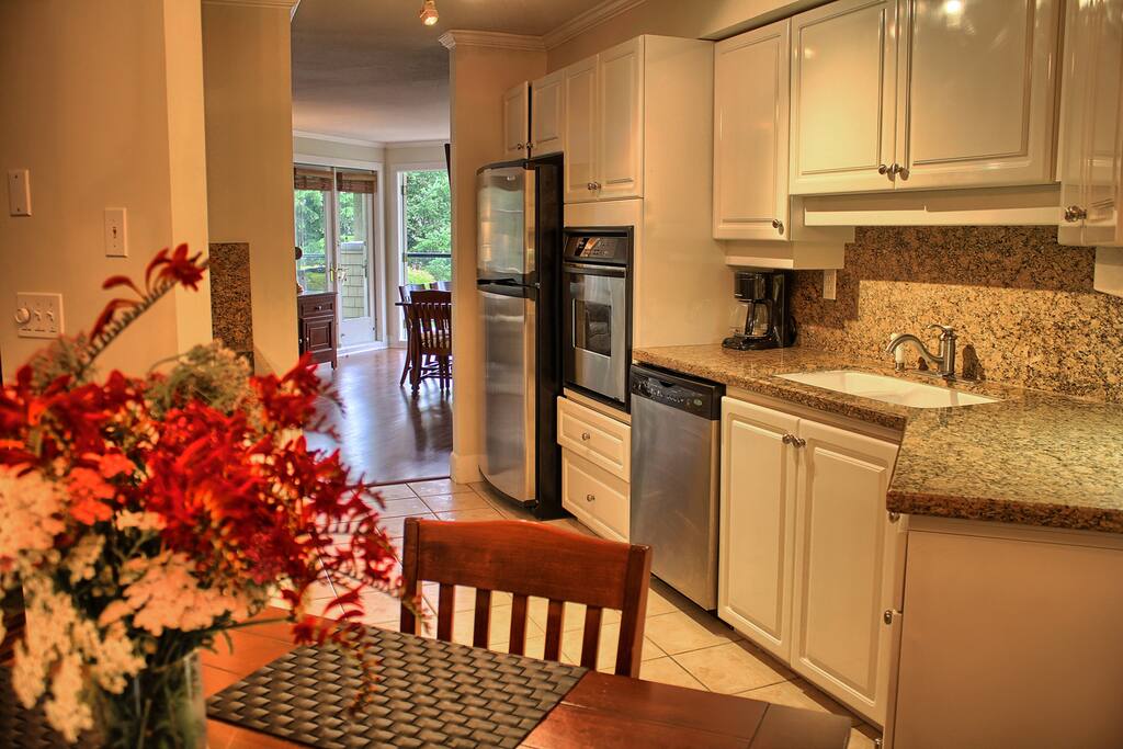 The fully-equipped kitchen features everything you need to cook while on vacation