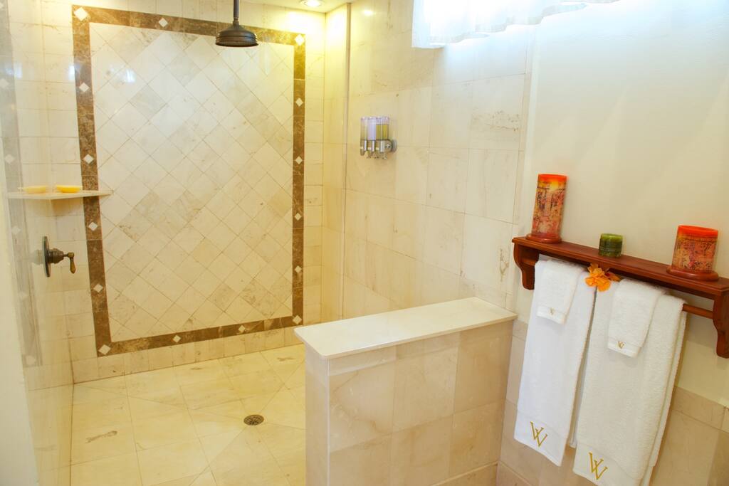 Oversized shower