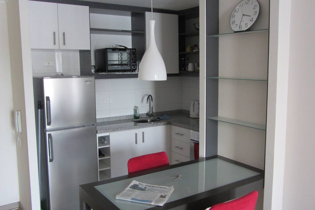 Cocina equipada.