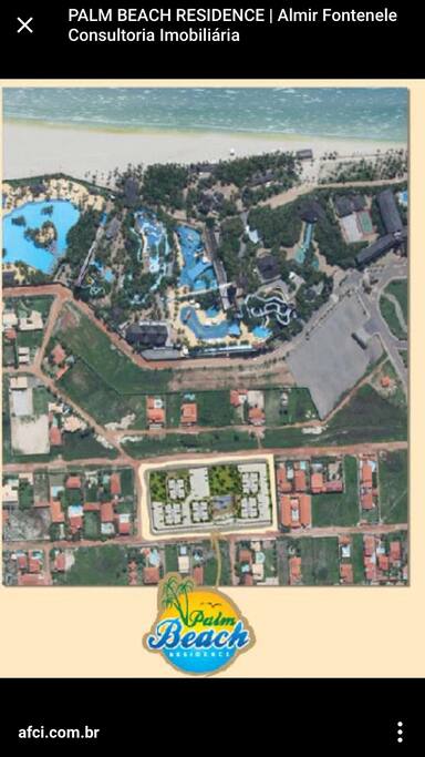 Distância para o Beach Park