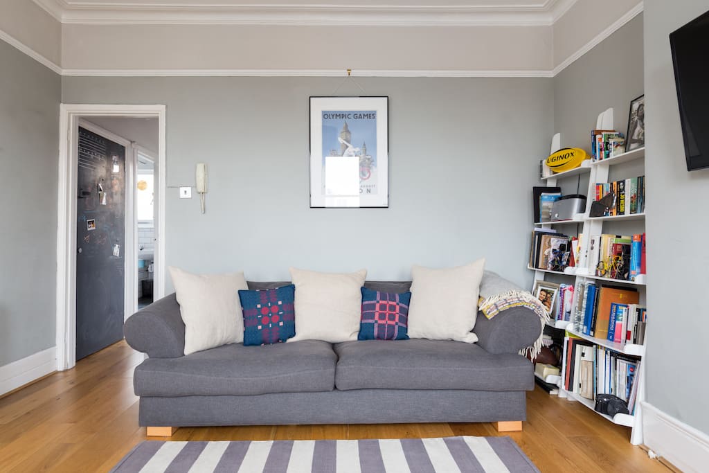 Plenty of books, DVDs and a guitar to entertain you during your stay, we've also just got a larger very comfortable sofa!