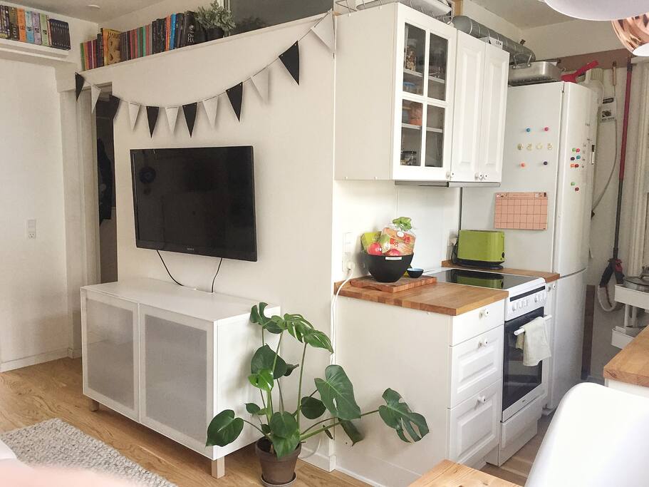 Kitchen and living room