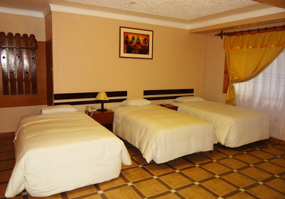habitación con capacidad de 04 paxs, previa consulta.