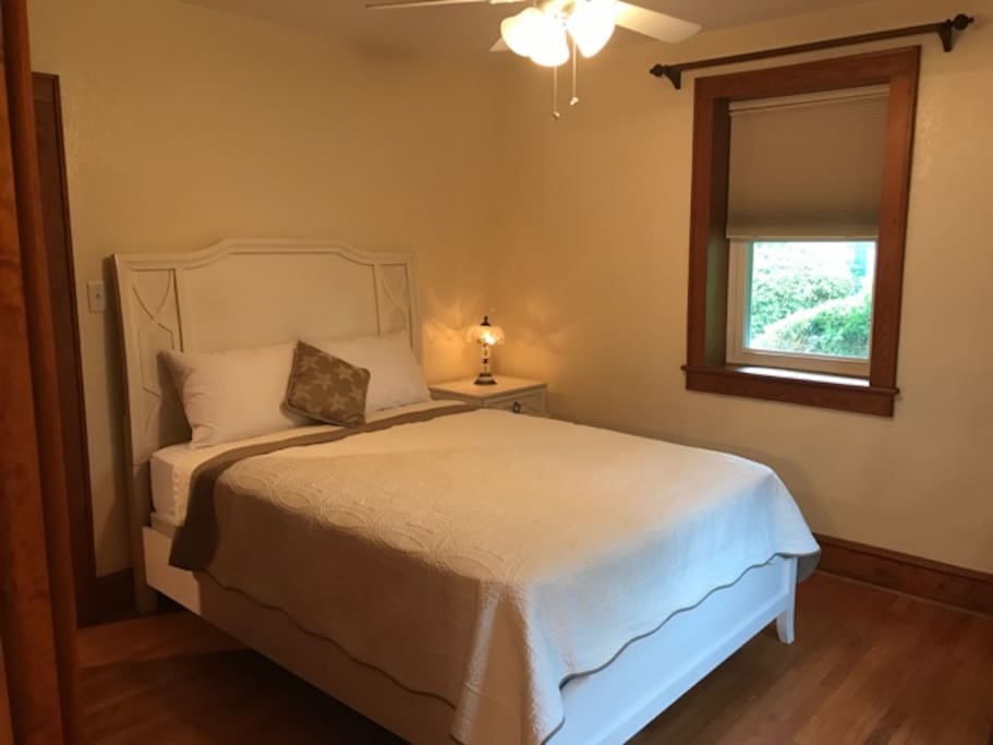 Master bedroom with queen bed