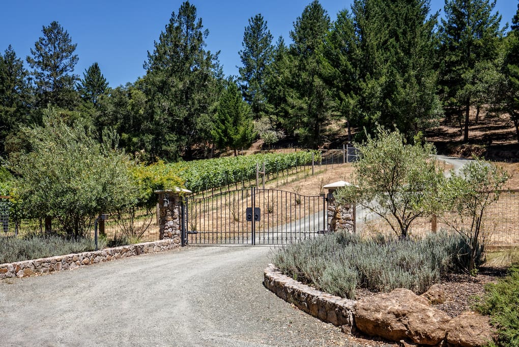 Gated entrance.