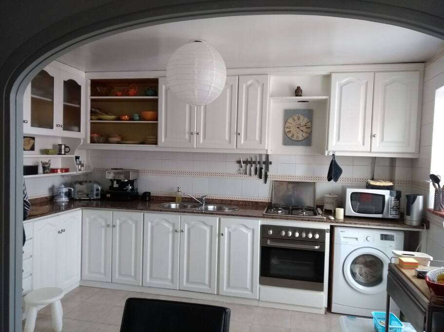 Large open-plan kitchen