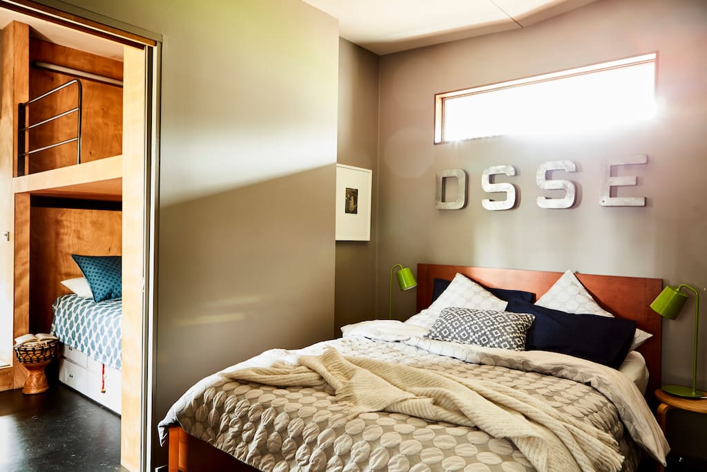 Queen size bed and one single bed