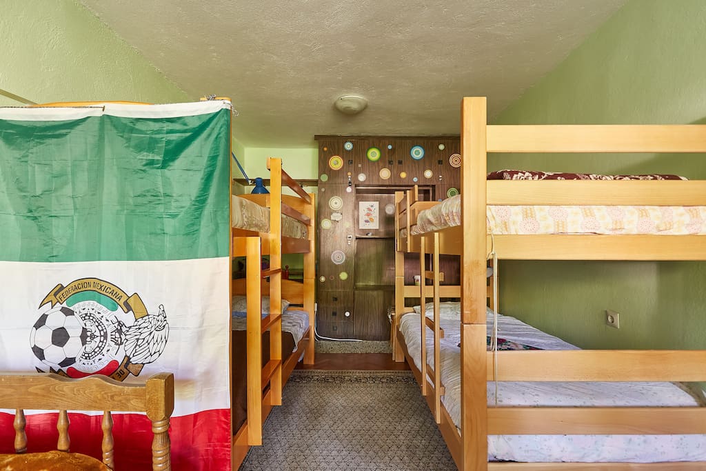 The bunk beds front view