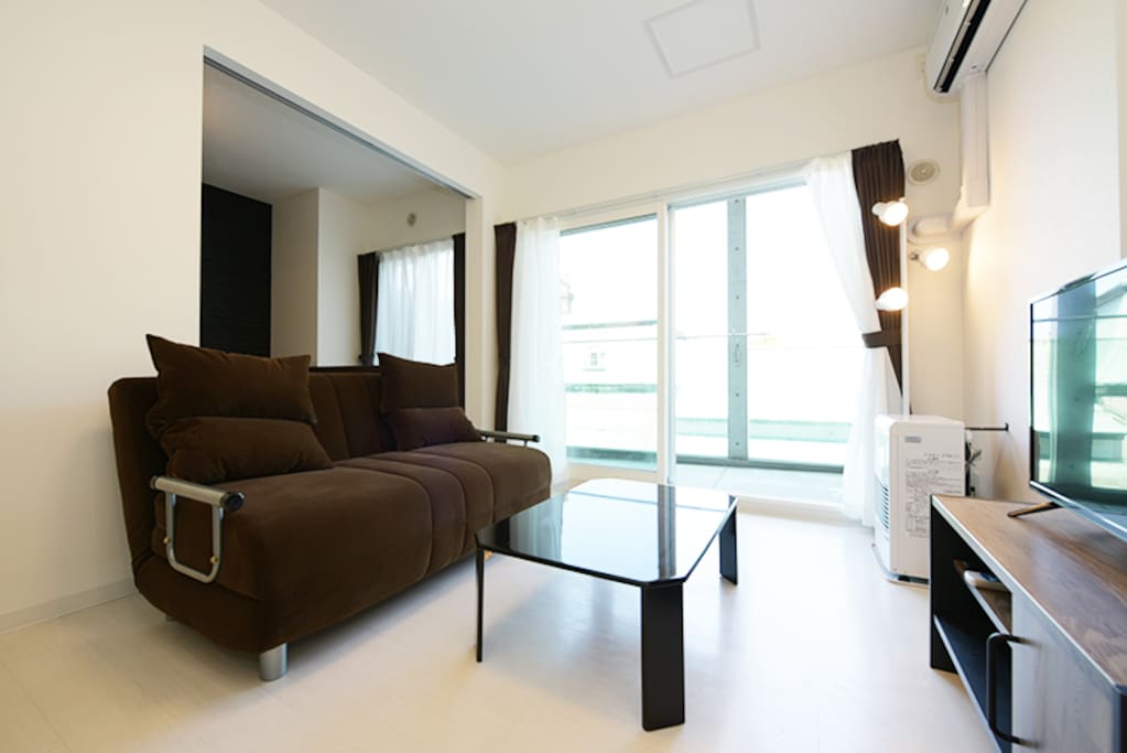 Living room with a nice view