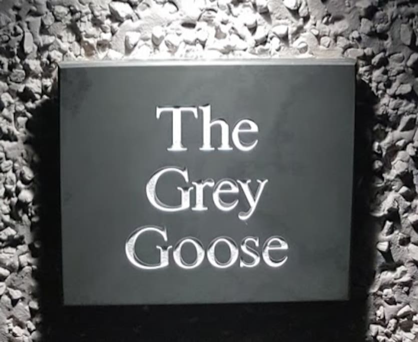 The Grey Goose Front Sign