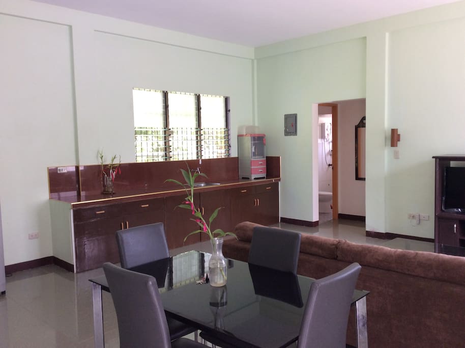 Living,dining and kitchen view
