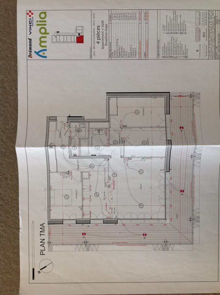 Bel appartement Confluence Appartements à louer à Lyon, Auvergne