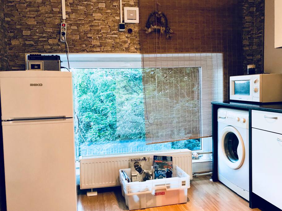 Kitchen and window