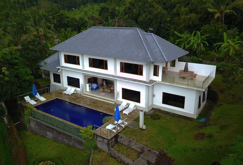Aerial View of the Villa