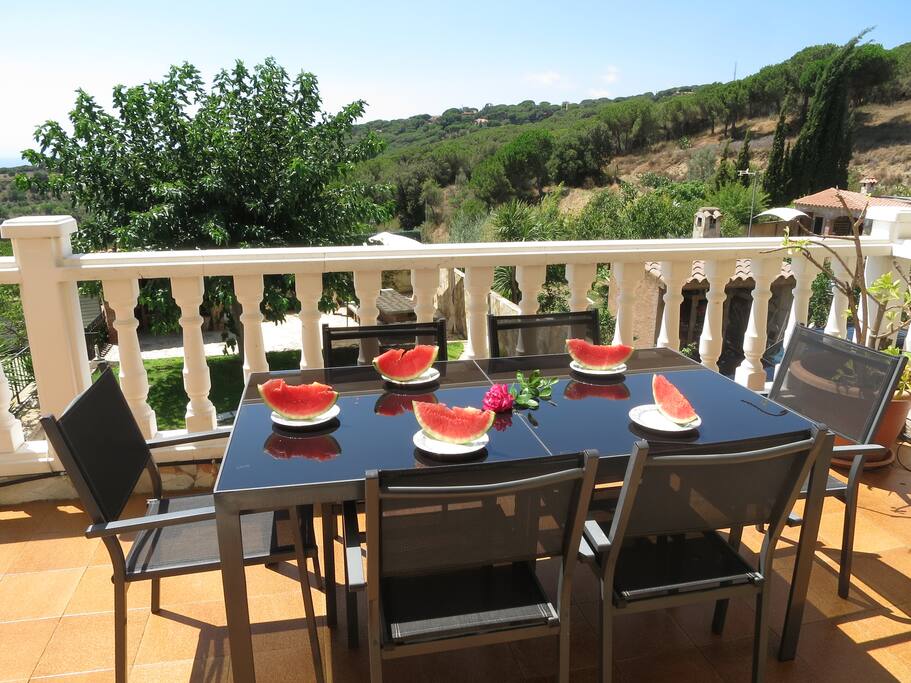 balcony with sea view