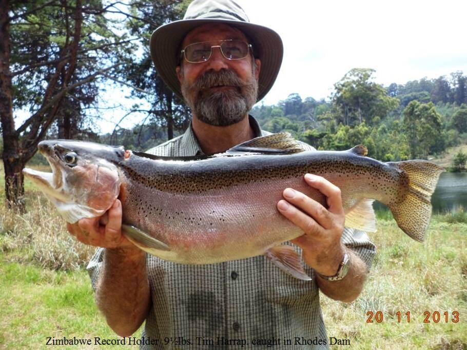 Zimbabwe Trout Record from Rhodes Dam
