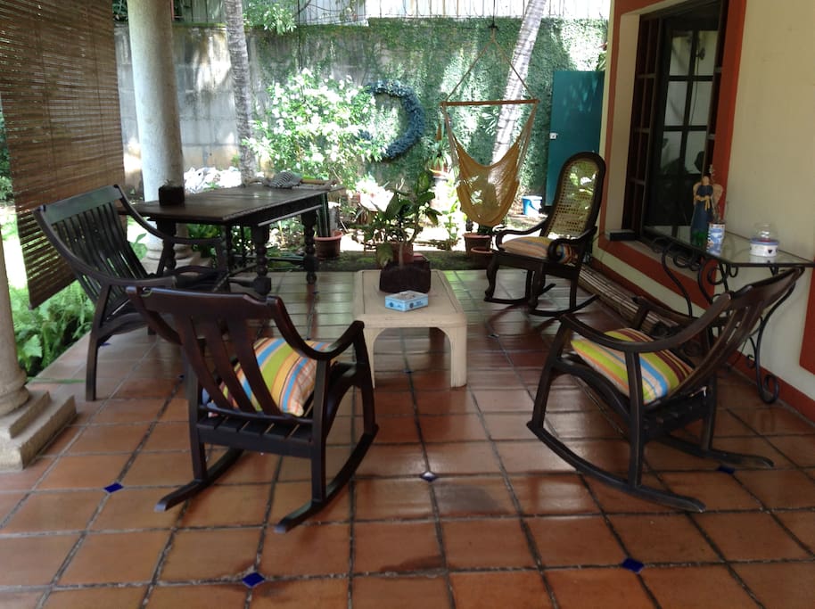 Amplia terraza.
