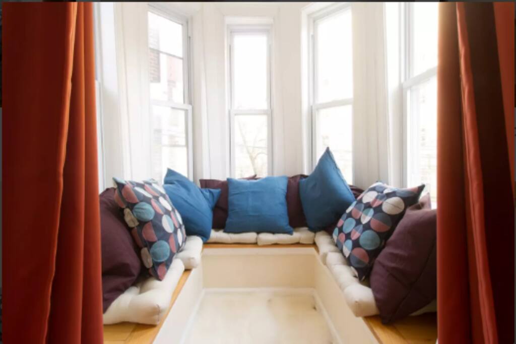comfy reading nook