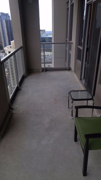 Large balcony