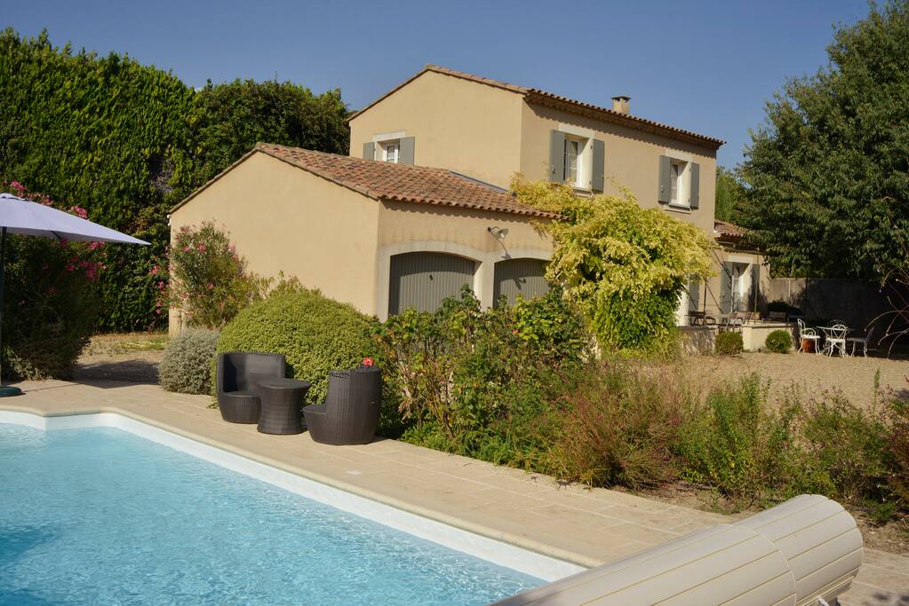 Jardin avec piscine