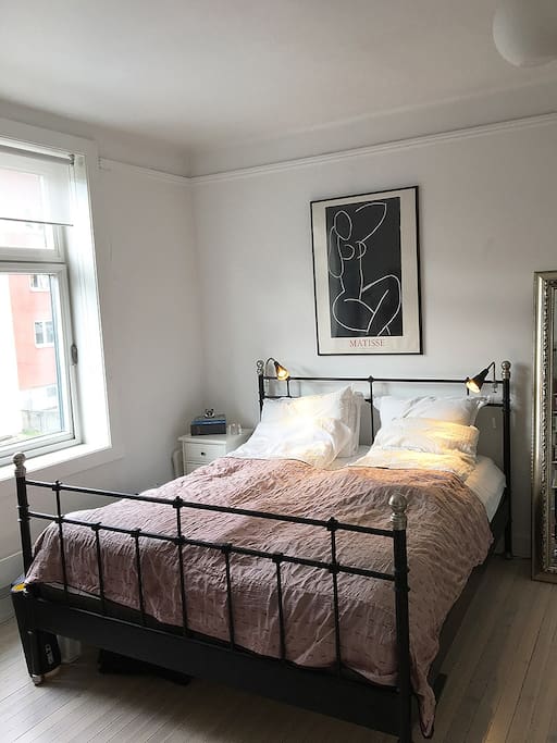 Light and airy bedroom.