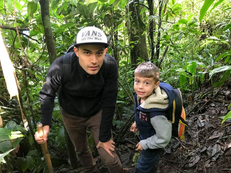 Disfrutando del tour por la selva