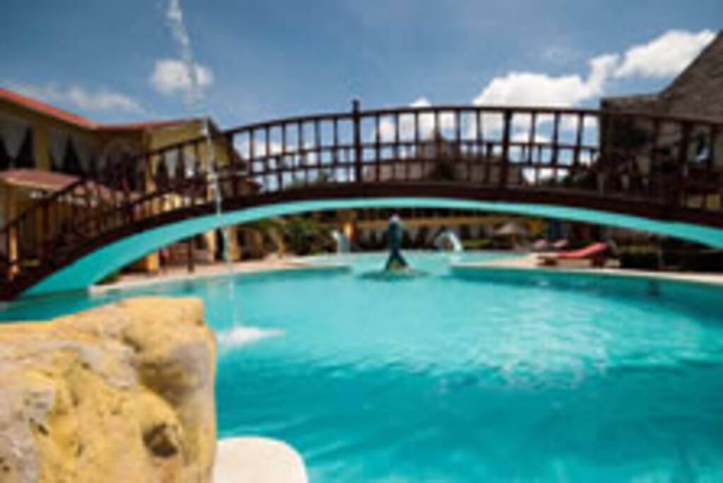 Swimming pool fly over