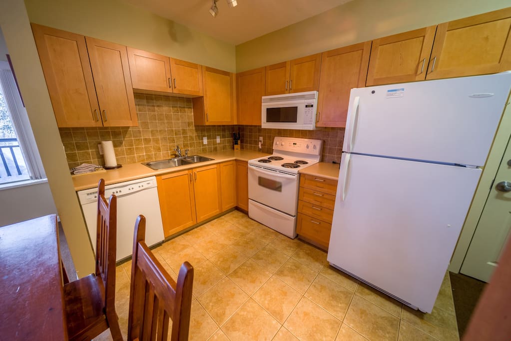 Cook meals with ease in the fully-equipped kitchen