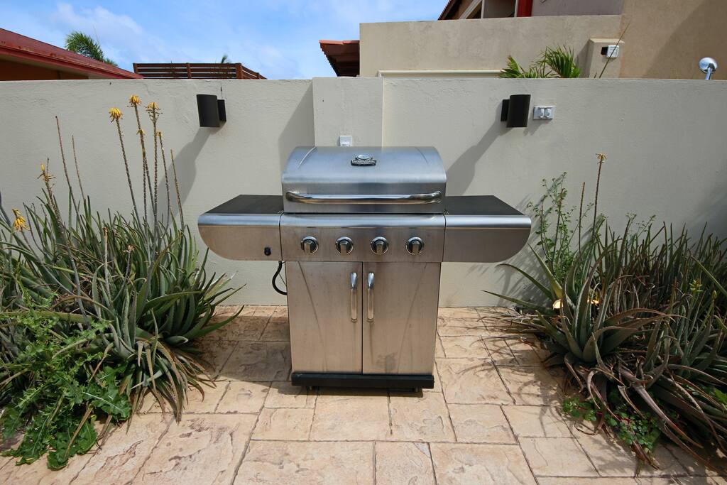 Private BBQ grill area