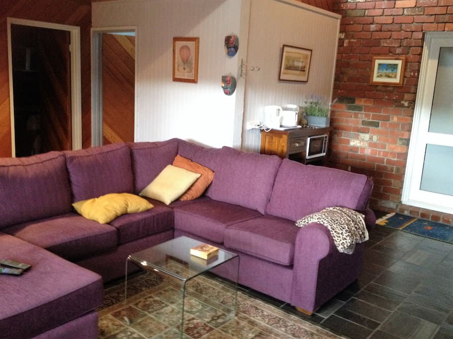 Lounge and food preparation area