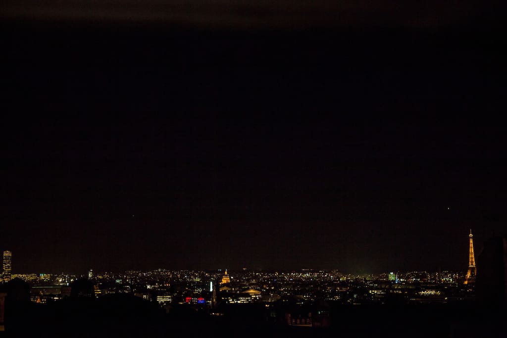 paris skyline from my 3 windows (this is from window n°1)