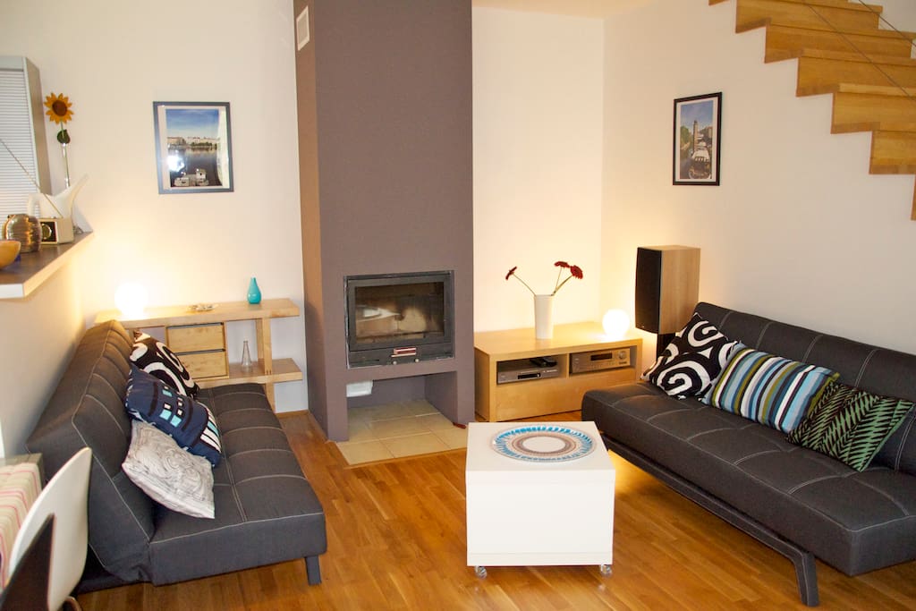Fireplace available - two more places to sleep