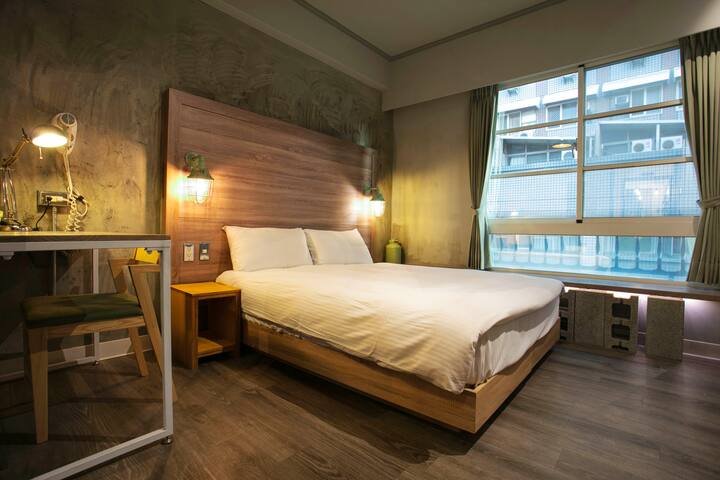 台中住宿 逢甲Tomer▼設計主題雙人房▼不挑房型