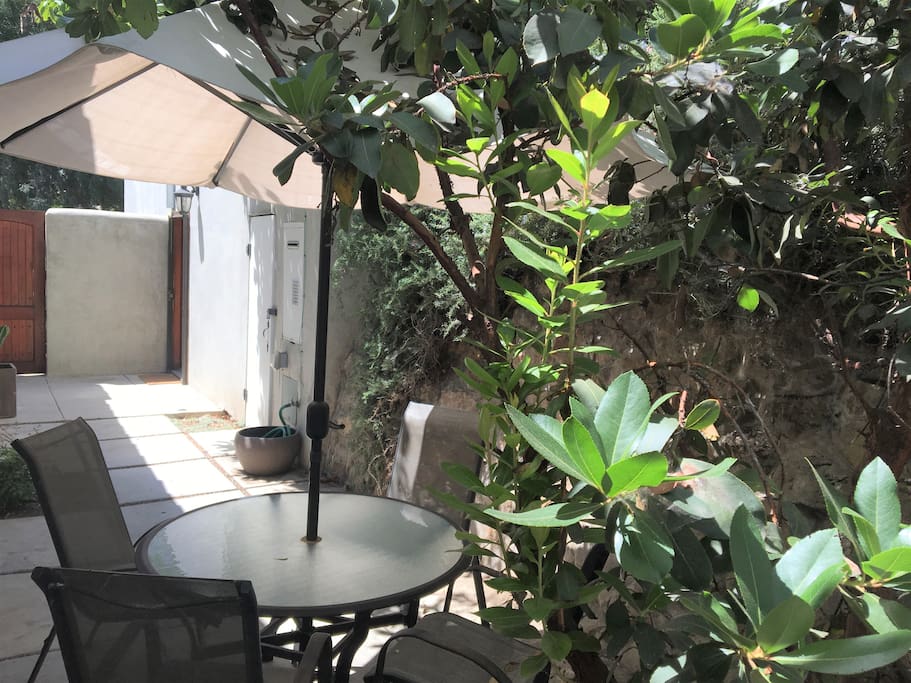 Private Patio with private entrance