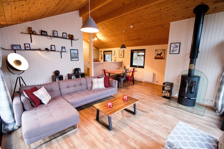 The Drey Luxury Holiday Cabin With Hot Tub Fire Cabins For