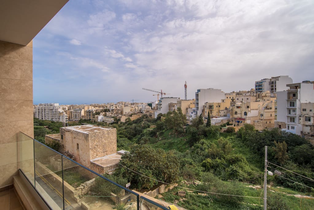 Balcony with valley view
