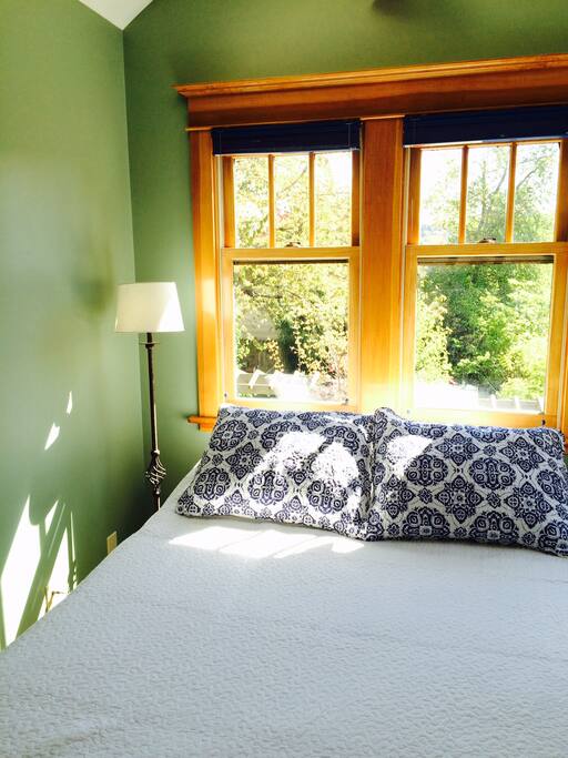 Bedroom nook with full size bed