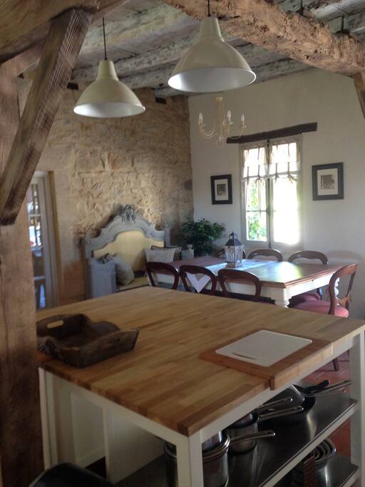 Dining area, main kitchen