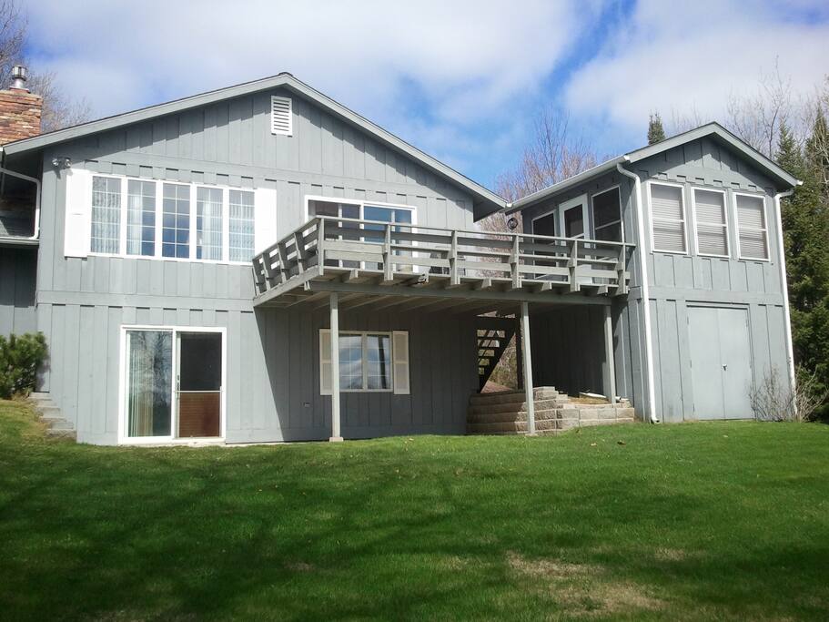 Deck with three season porch