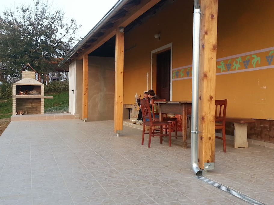 Large veranda.