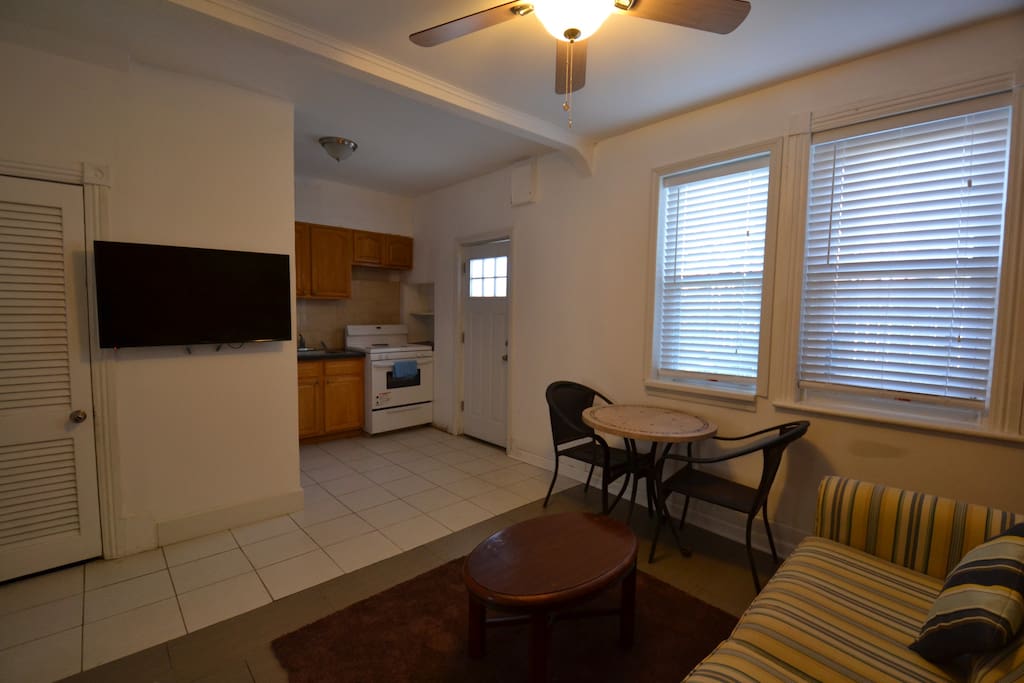 Great open layout with kitchen & living room